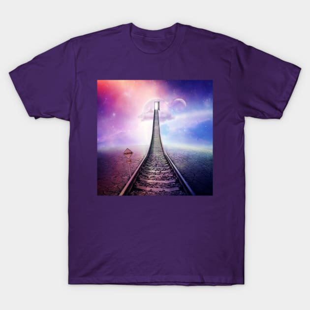 railroad to heaven T-Shirt by psychoshadow